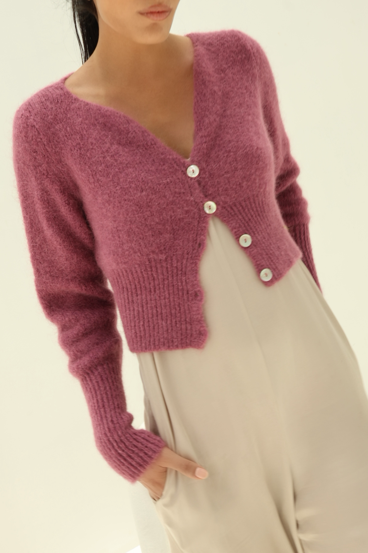 STRICKJACKE - BORDEAUX