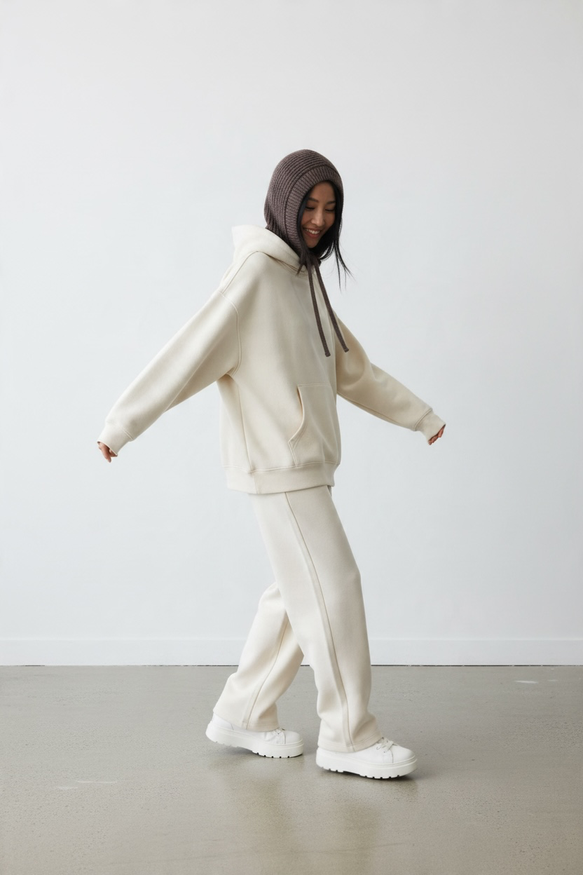 Balaclava 'Alva' aus Wolle - Braun