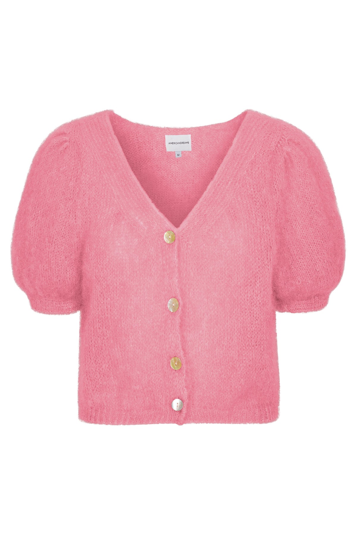 Cardigan oder Strickjacke aus Mohair in pink bei the danish girl in Muenchen kaufen 